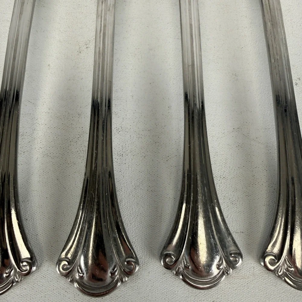 4 Wallace Resplendence Grand Ballroom Dinner Fork 18/10 Stainless Steel Flatware